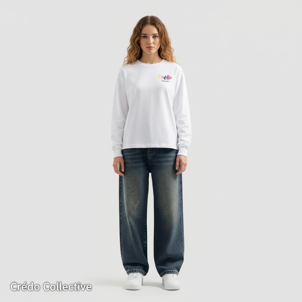 Glyph Collective Longsleeve | Pearl White