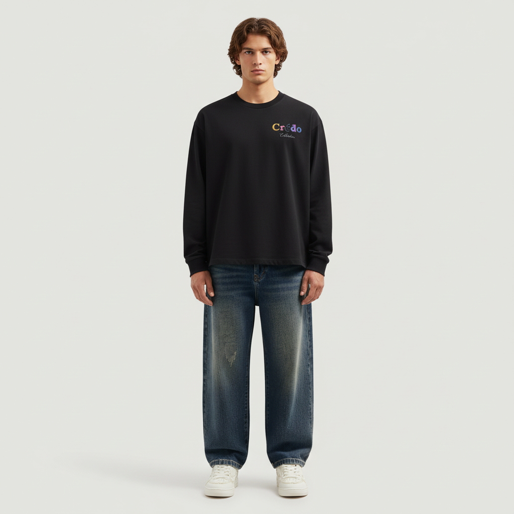 Glyph Collective Longsleeve | Midnight Black