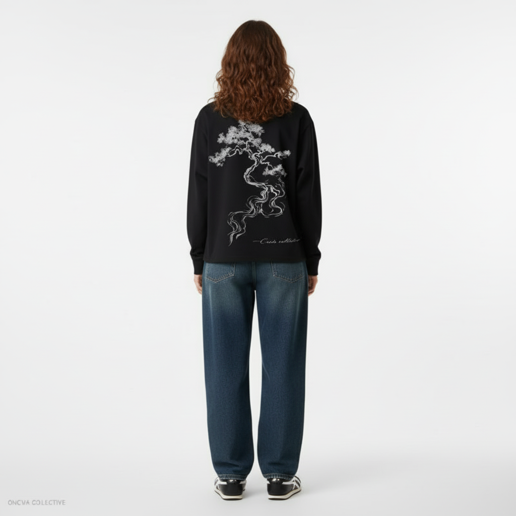 Bonsai Flow Longsleeve | Midnight Black