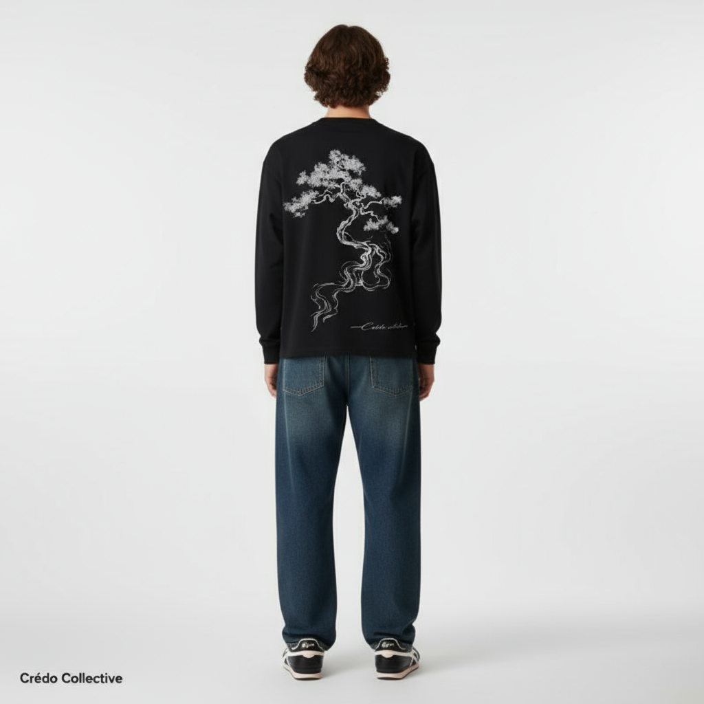 Bonsai Flow Longsleeve | Midnight Black