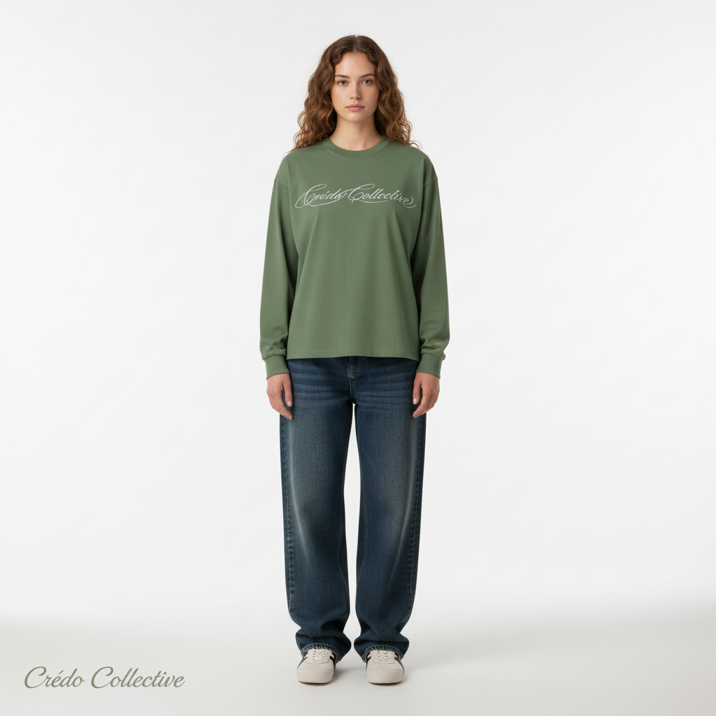 Collective Signature Longsleeve | Moss Green