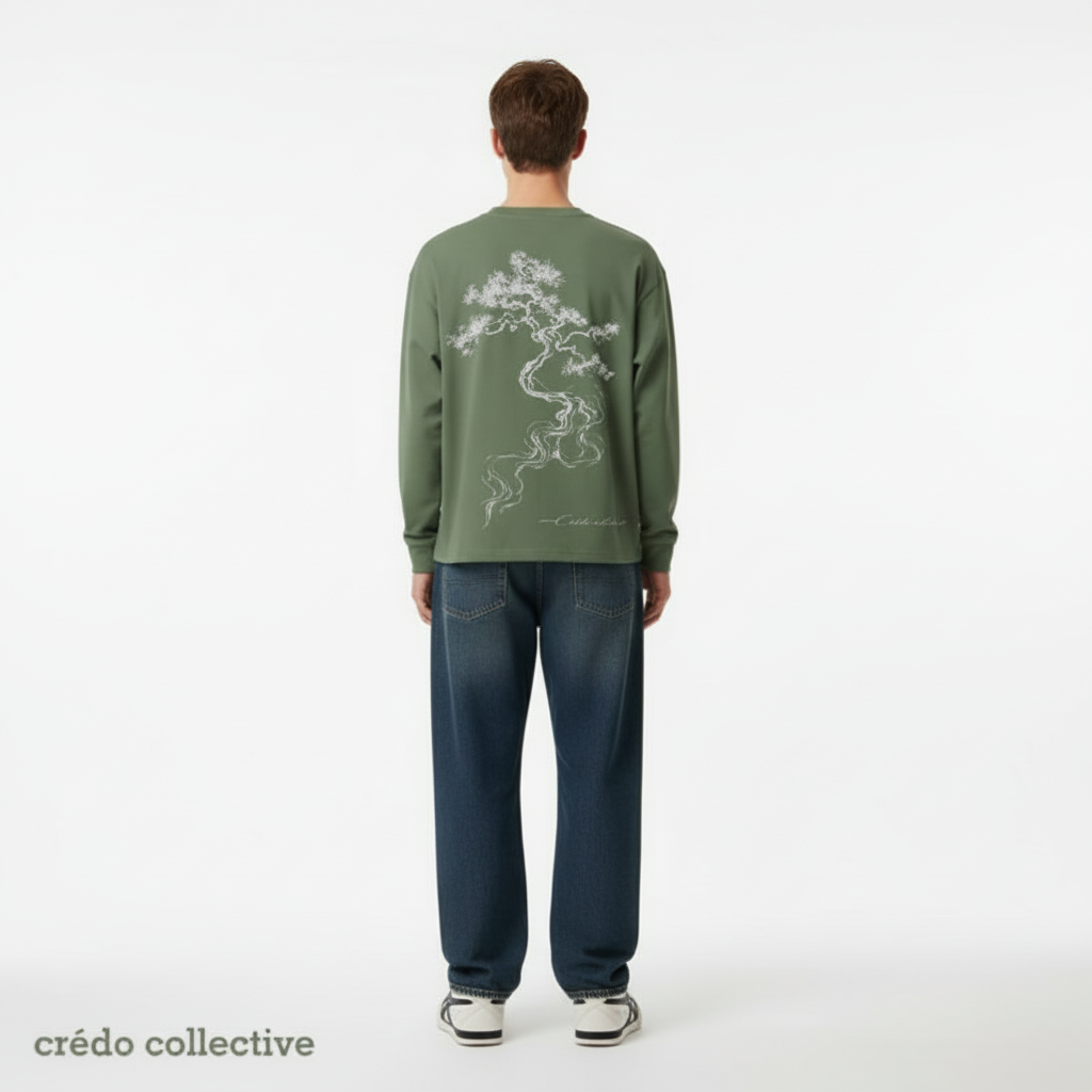Bonsai Flow Longsleeve | Moss Green