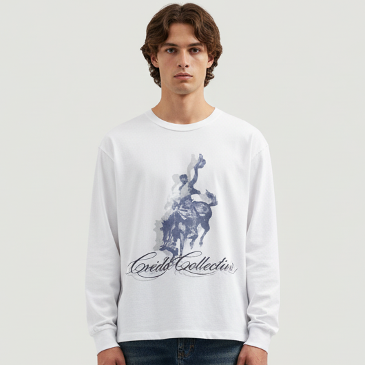 Equestrian Longsleeve | Pearl White