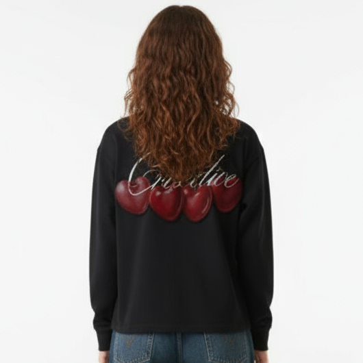 Cherry Motion Longsleeve | Midnight Black