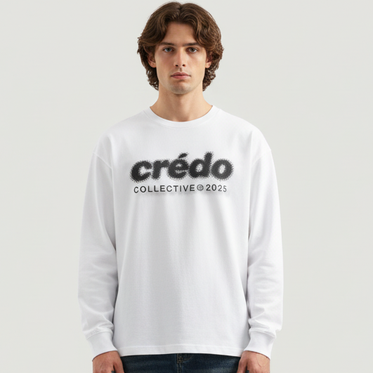 Digital Mark Longsleeve | Pearl White