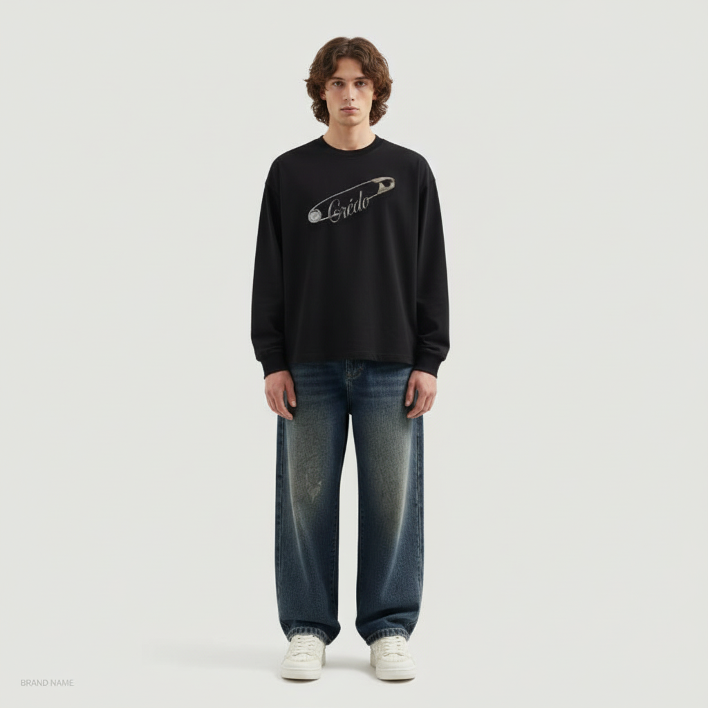 Collective Pin Longsleeve | Midnight Black