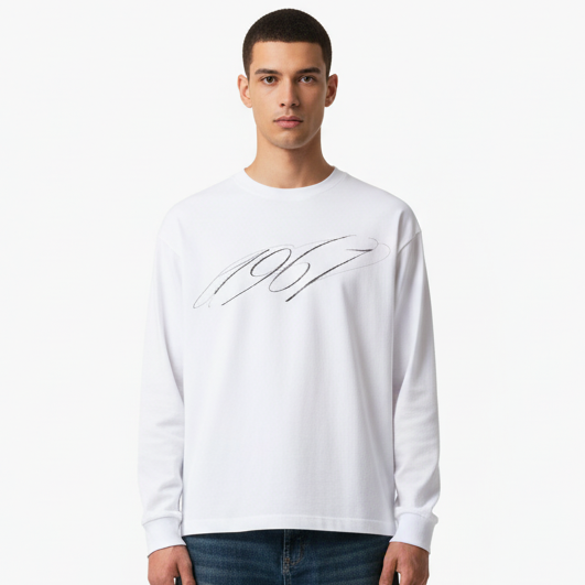1976 Longsleeve | Pearl White
