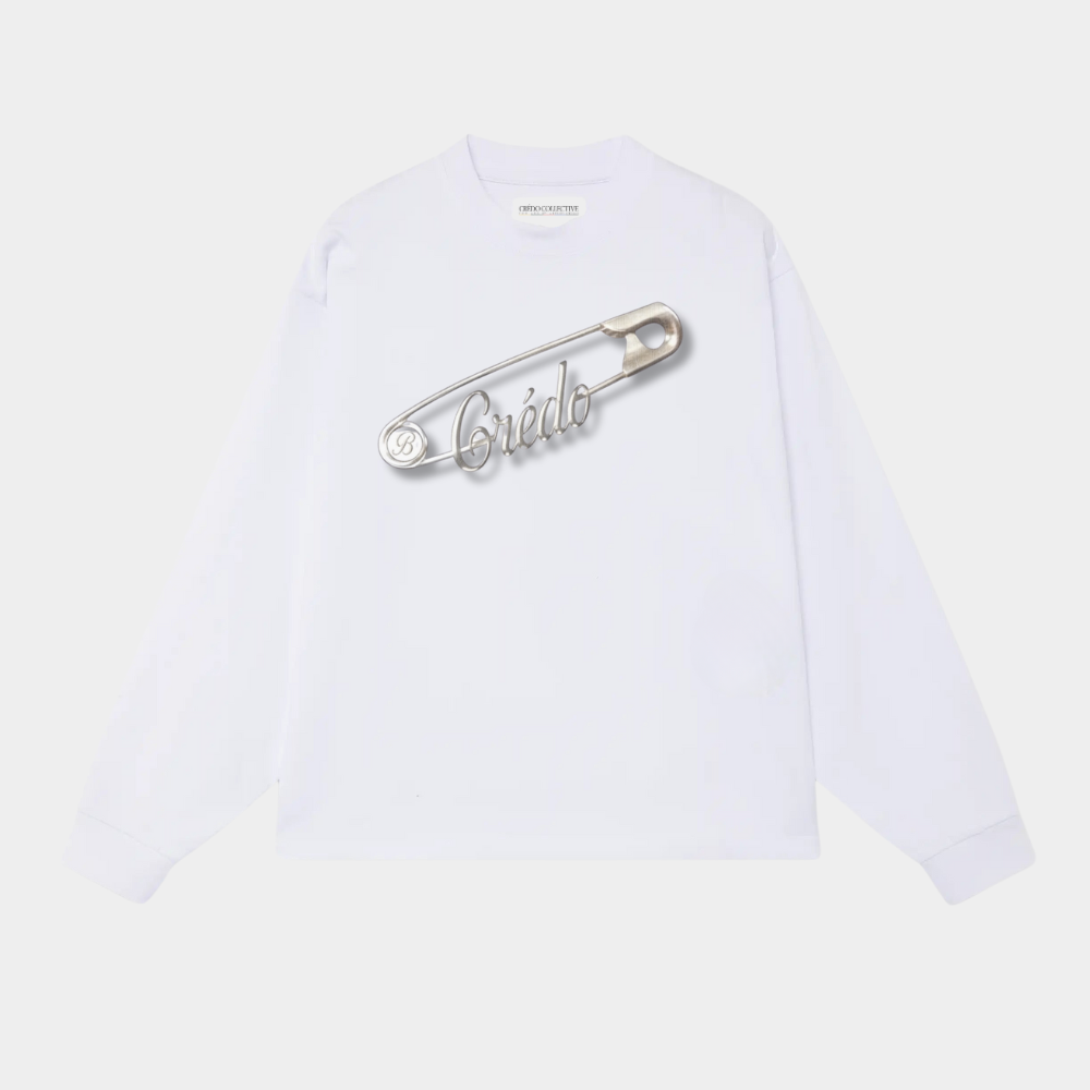 Collective Pin Longsleeve | Pearl White