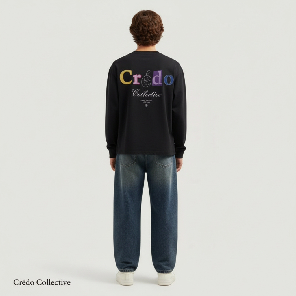 Glyph Collective Longsleeve | Midnight Black