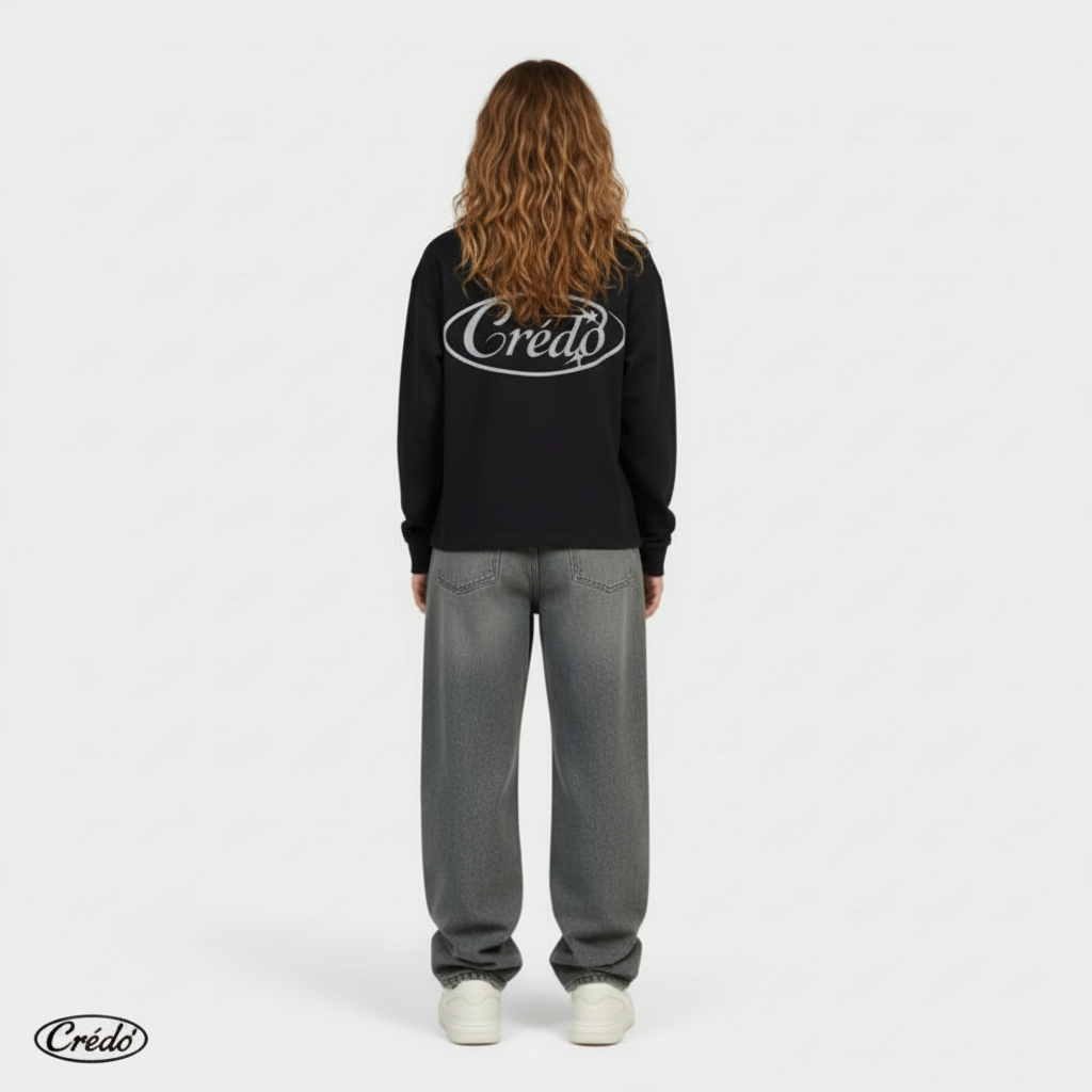 Chrome Identity Longsleeve | Midnight Black