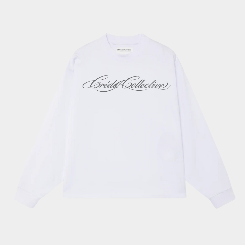 Collective Signature Longsleeve | Pearl White