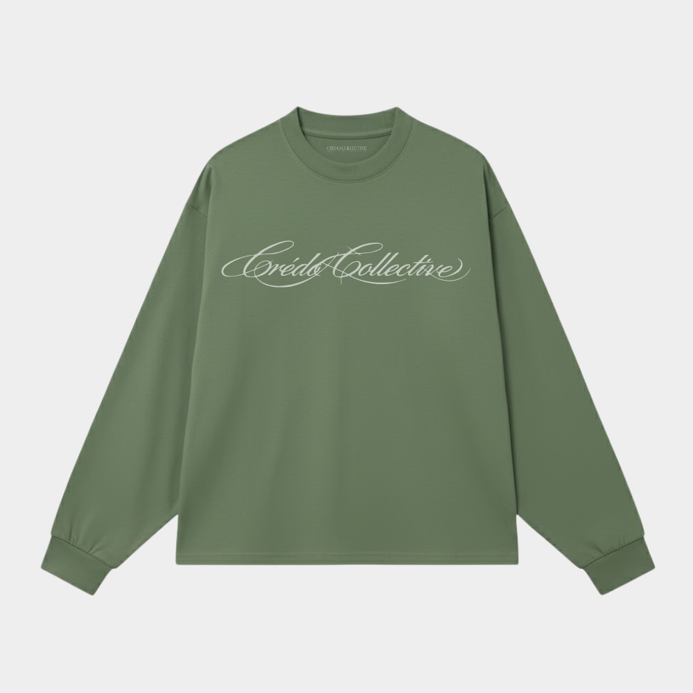 Collective Signature Longsleeve | Moss Green