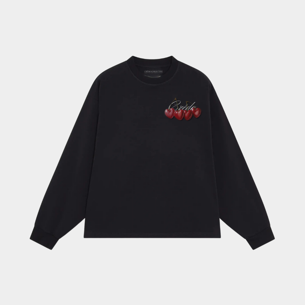 Cherry Motion Longsleeve | Midnight Black