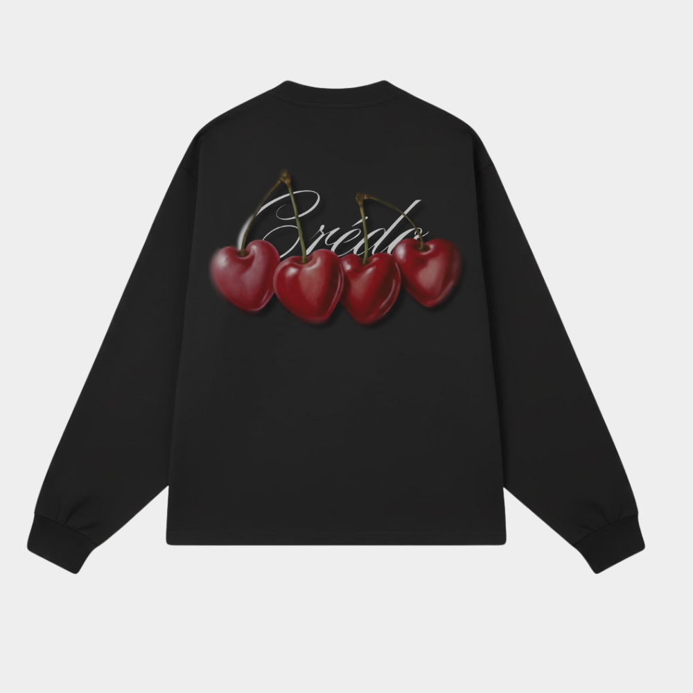Cherry Motion Longsleeve | Midnight Black