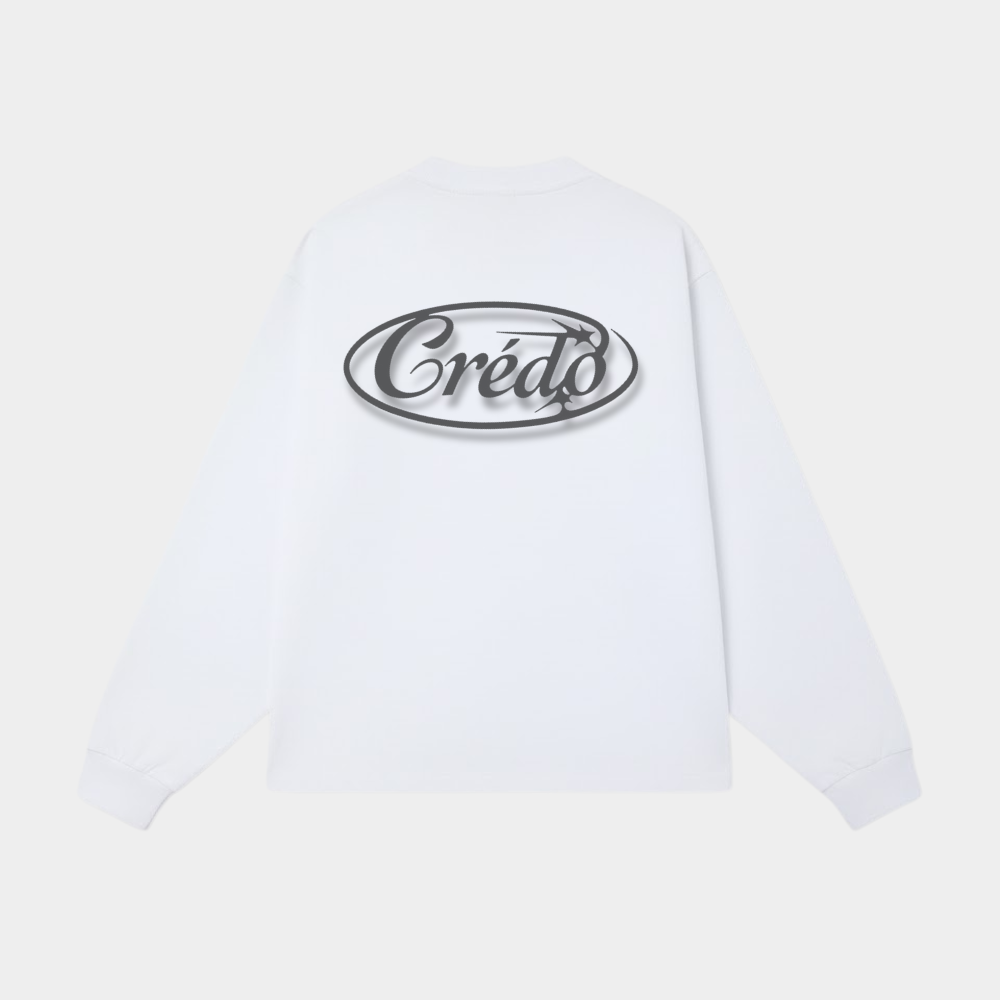 Chrome Identity Longsleeve | Pearl White