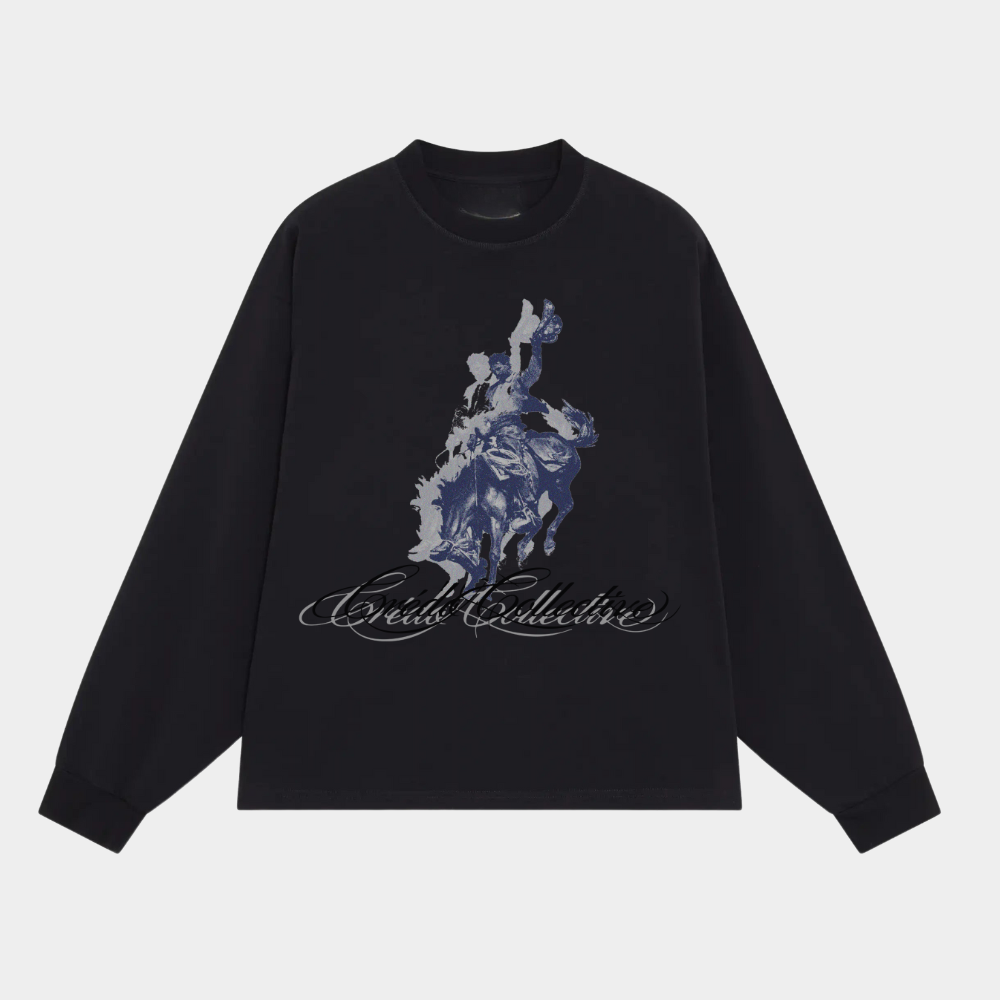 Equestrian Longsleeve | Midnight Black